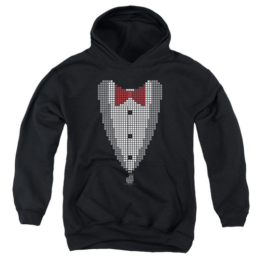 Big Bang Theory Pixelated Tux Kids Youth Hoodie Black