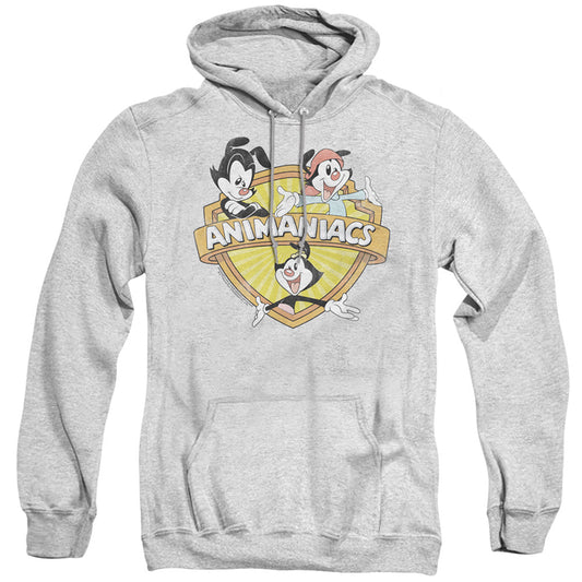 Animaniacs Shielded Animaniacs Mens Hoodie Athletic Heather Officially Licensed