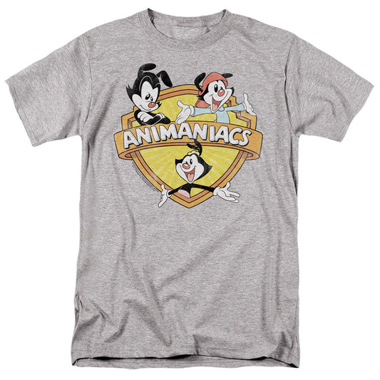 Animaniacs Shielded Animaniacs Mens T Shirt Athletic Heather Officially Licensed