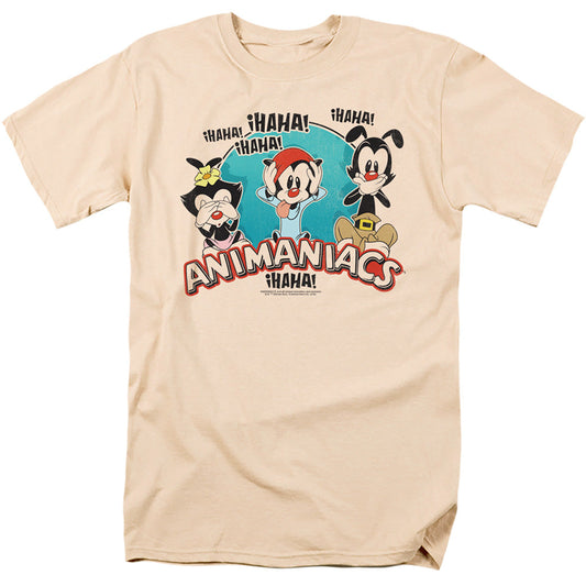 Animaniacs No Evil Mens T Shirt Cream Officially Licensed