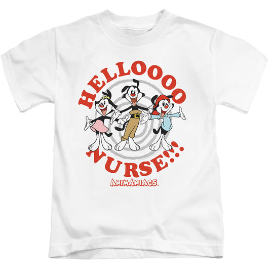 Animaniacs Hello Nurse Juvenile Kids Youth T Shirt White Officially Licensed
