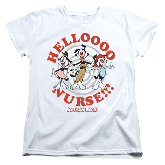 Animaniacs Hello Nurse Womens T Shirt White Officially Licensed