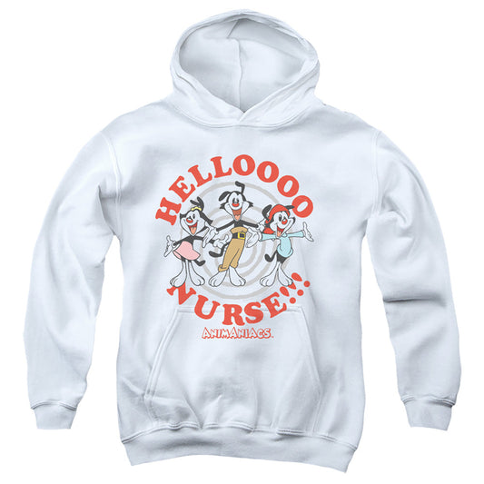 Animaniacs Hello Nurse Kids Youth Hoodie White Officially Licensed