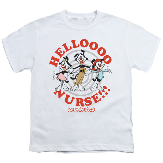 Animaniacs Hello Nurse Kids Youth T Shirt White Officially Licensed