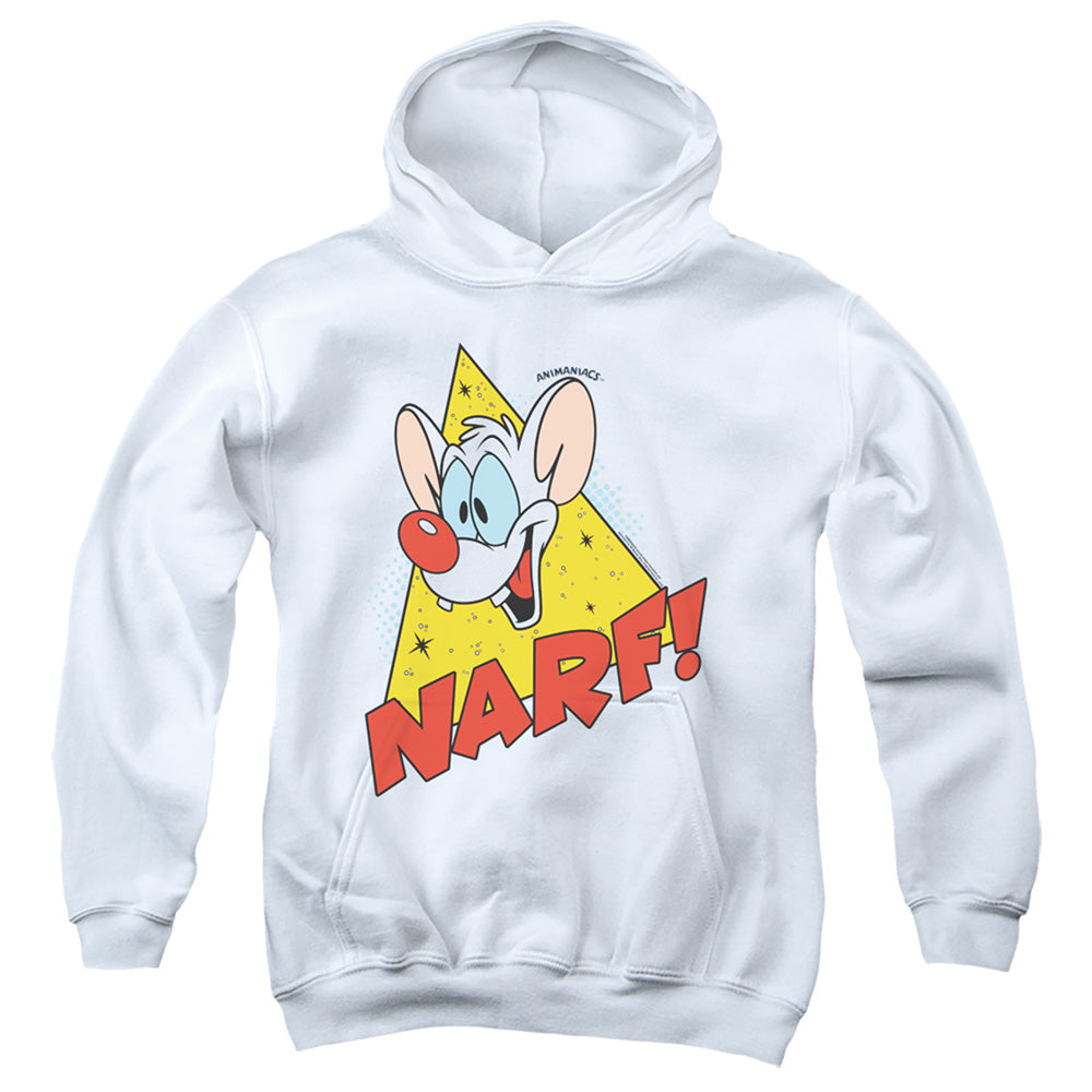 Pinky And The Brain Narf Kids Youth Hoodie White Officially Licensed