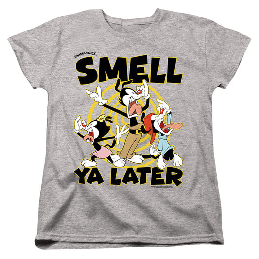 Animaniacs ell Ya Later Womens T Shirt Athletic Heather Officially Licensed