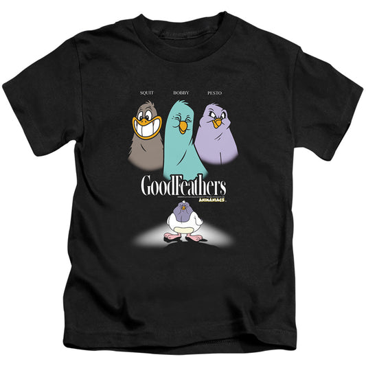 Animaniacs Goodfeathers Juvenile Kids Youth T Shirt Black Officially Licensed