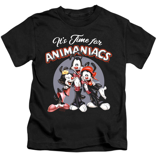 Animaniacs Its Time For Juvenile Kids Youth T Shirt Black Officially Licensed