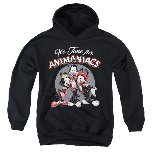 Animaniacs Its Time For Kids Youth Hoodie Black Officially Licensed