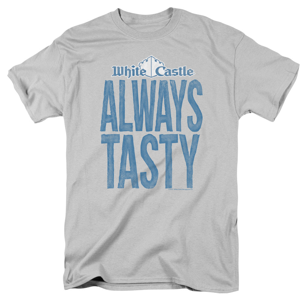 White Castle Always Tasty Mens T Shirt Silver Officially Licensed