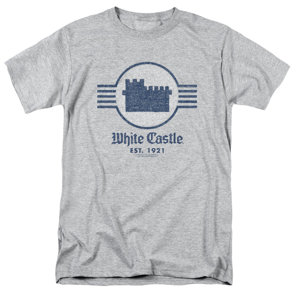 White Castle Emblem Mens T Shirt Athletic Heather Officially Licensed