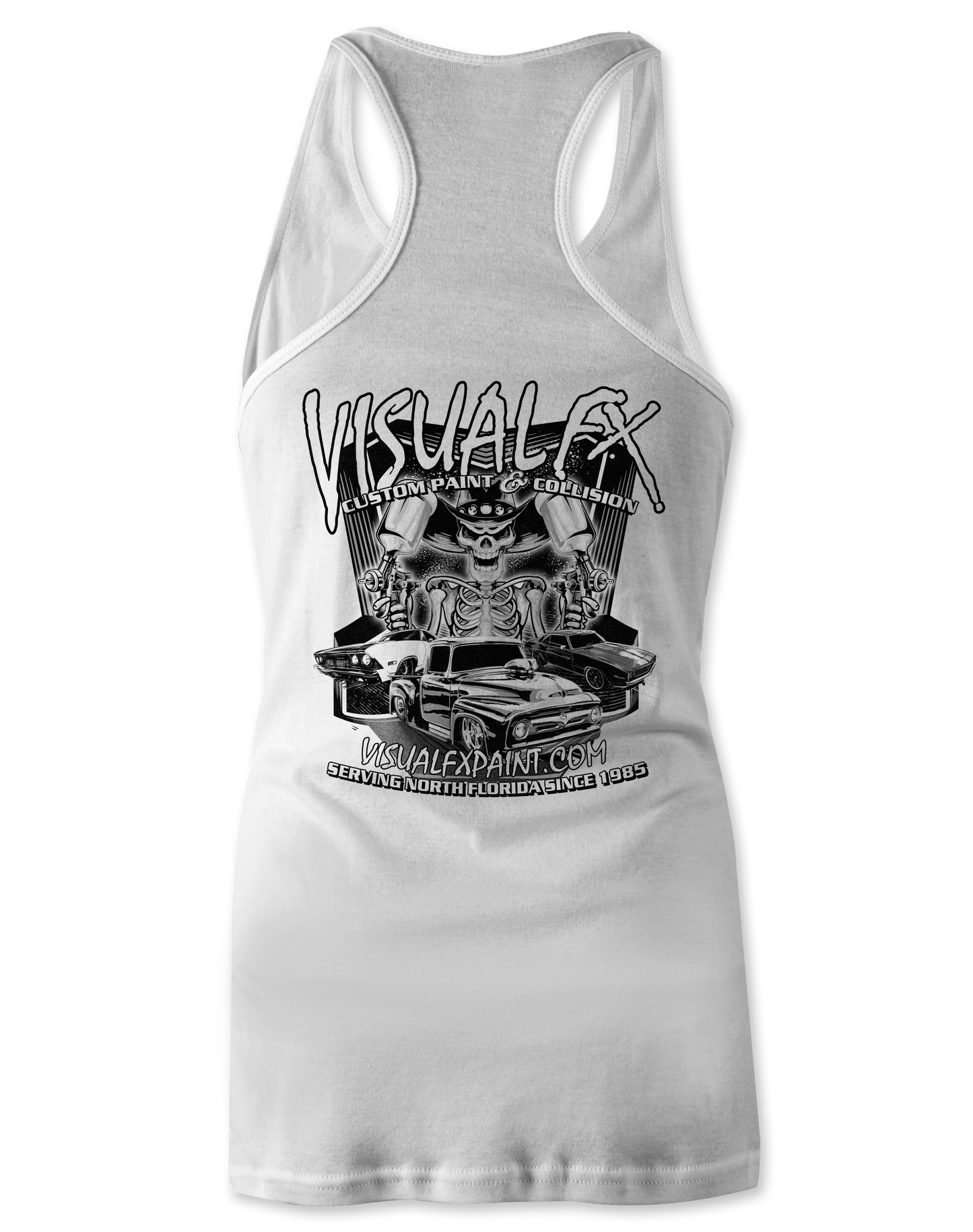 Visual FX Black and White Tank Tops