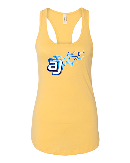 AJ Allmendinger - Women's Tank Blue Flame Logo