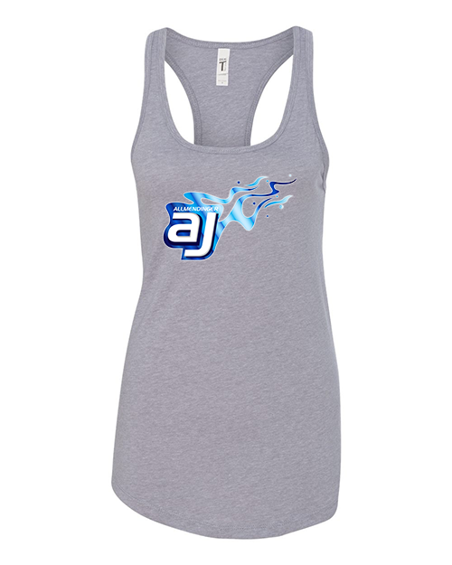AJ Allmendinger - Women's Tank Blue Flame Logo