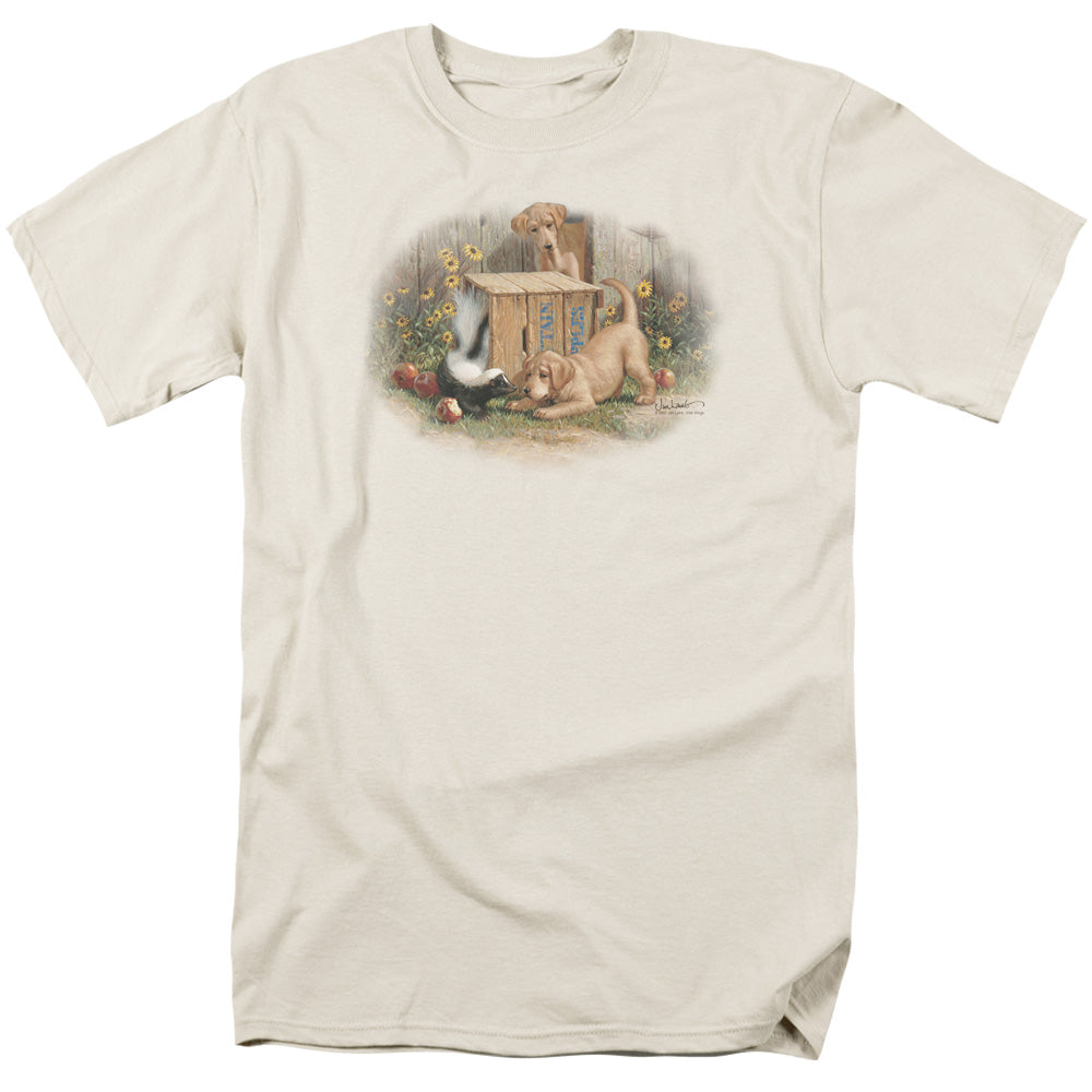 Wildlife Dont Talk To Strangers Mens T Shirt Cream Officially Licensed