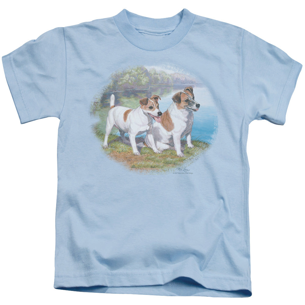 Wildlife Jack By Water Juvenile Kids Youth T Shirt Light Blue