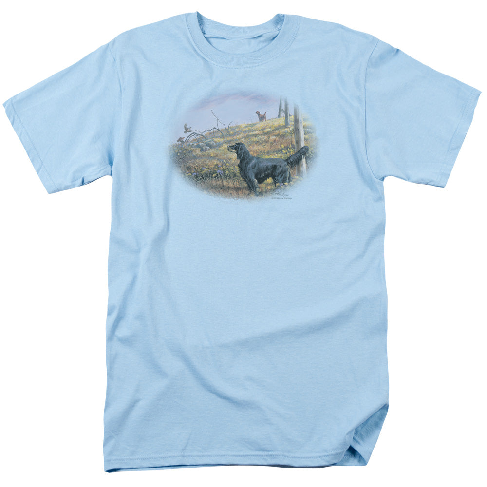 Wildlife Looking Back Mens T Shirt Light Blue Officially Licensed