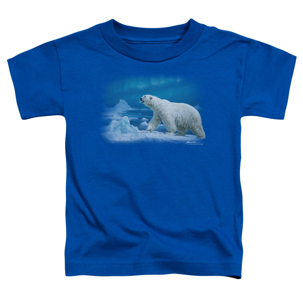Wildlife Nomad Of The North Toddler Kids Youth T Shirt Royal Blue
