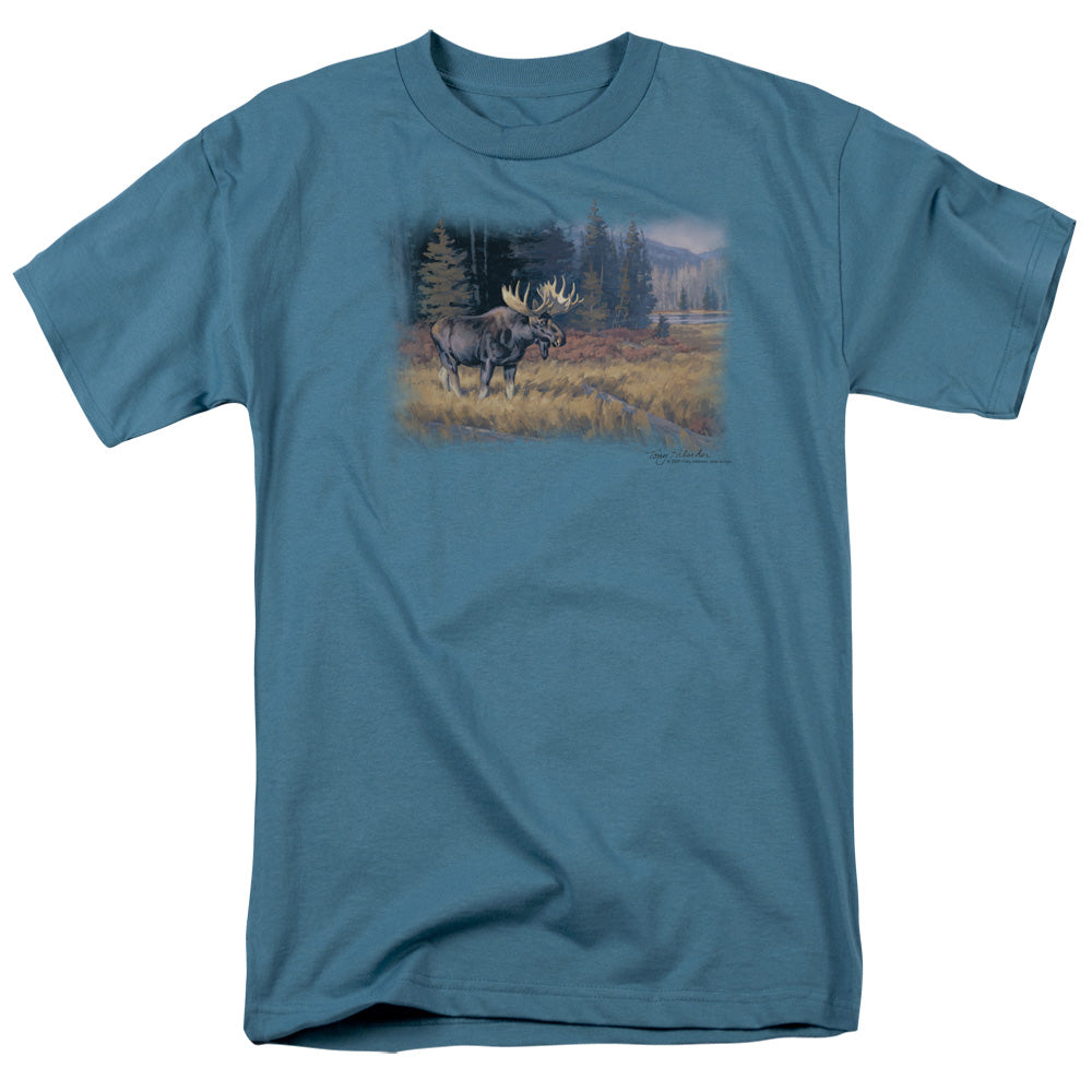 Wildlife October Moose Mens T Shirt Slate Officially Licensed