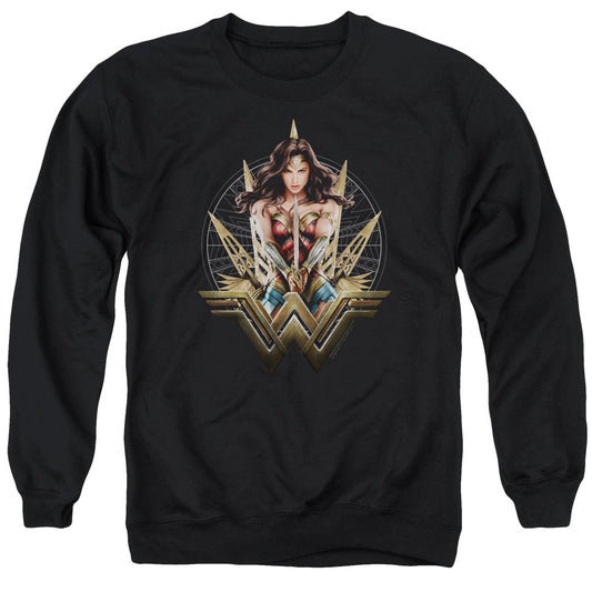 Wonder Woman Movie Wonder Blades Mens Crewneck Sweatshirt Black Officially Licensed