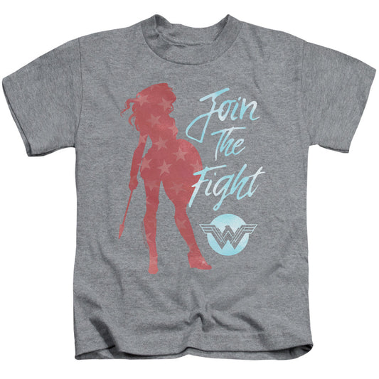 Wonder Woman Movie Freedom Fight Juvenile Kids Youth T Shirt Athletic Heather Officially Licensed