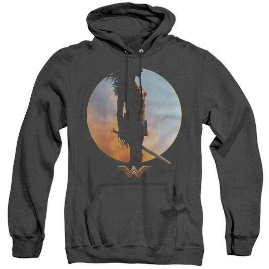 Wonder Woman Movie Wisdom And Wonder Mens Heather Hoodie Black Officially Licensed