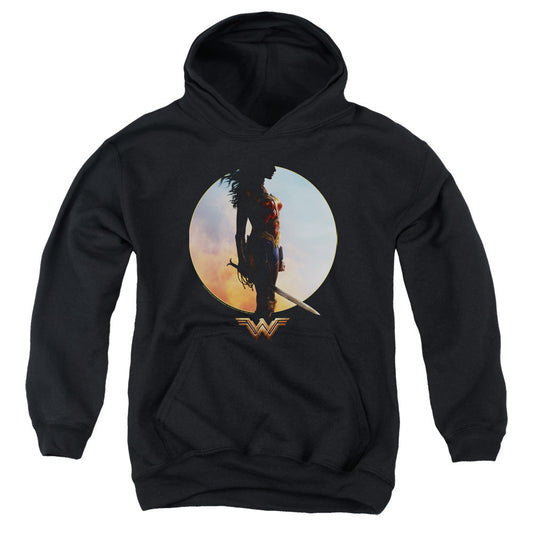 Wonder Woman Movie Wisdom And Wonder Kids Youth Hoodie Black Officially Licensed