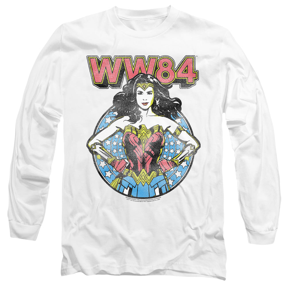 Wonder Woman 84 Star Circle Mens Long Sleeve Shirt White Officially Licensed