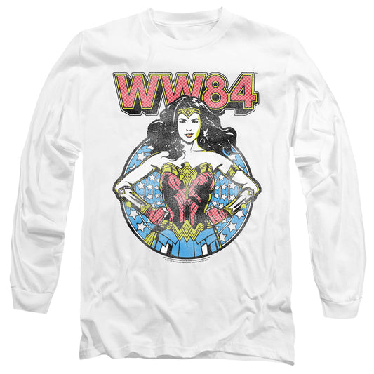 Wonder Woman 84 Star Circle Mens Long Sleeve Shirt White Officially Licensed