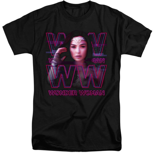 Wonder Woman 84 Vaporwave Wonder Woman Mens Tall T Shirt Black Officially Licensed