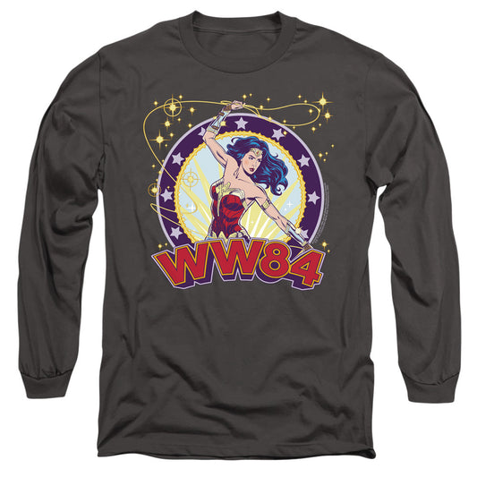 Wonder Woman 84 Lasso Star Mens Long Sleeve Shirt Charcoal Officially Licensed