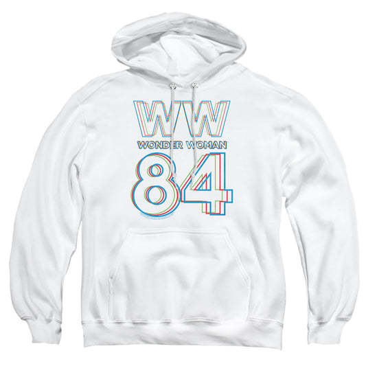 Wonder Woman 84 3D Hype Logo Mens Hoodie White Officially Licensed