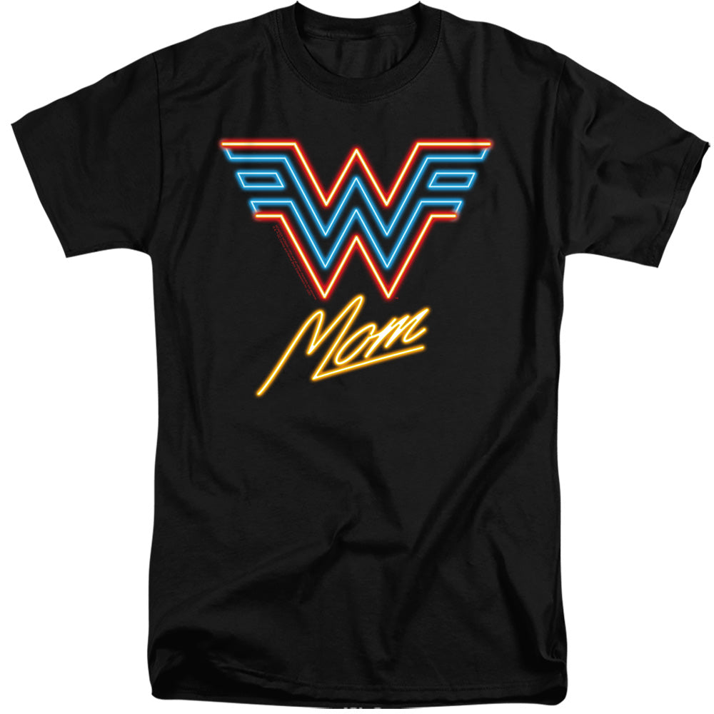 Wonder Woman 84 Wonder Mom Neon Mens Tall T Shirt Black Officially Licensed