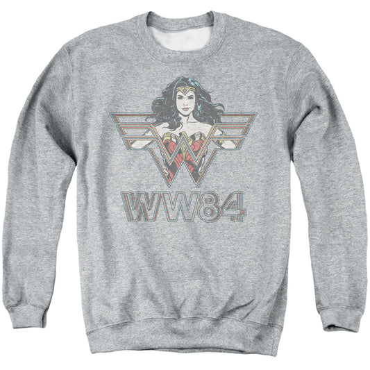 Wonder Woman 84 In Symbol Mens Crewneck Sweatshirt Athletic Heather Officially Licensed