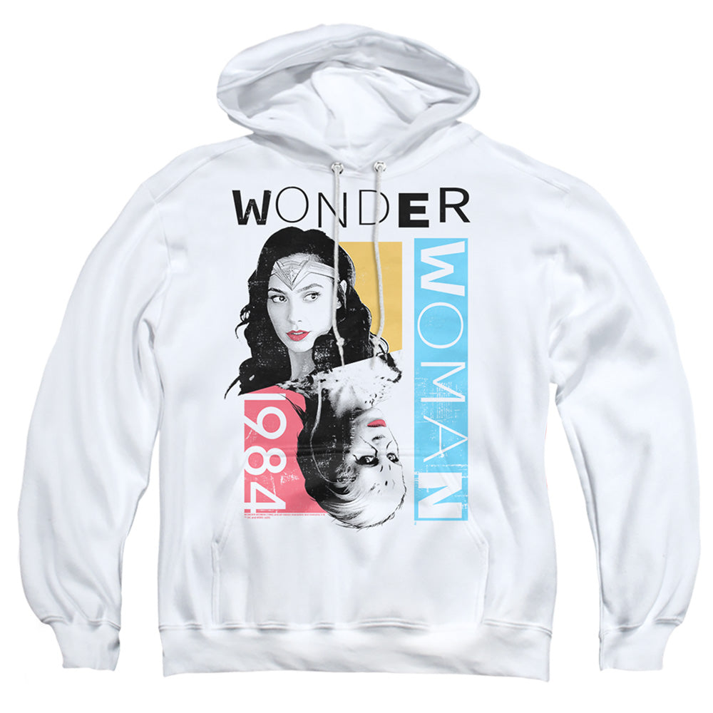 Wonder Woman 84 Color Blocks Mens Hoodie White Officially Licensed
