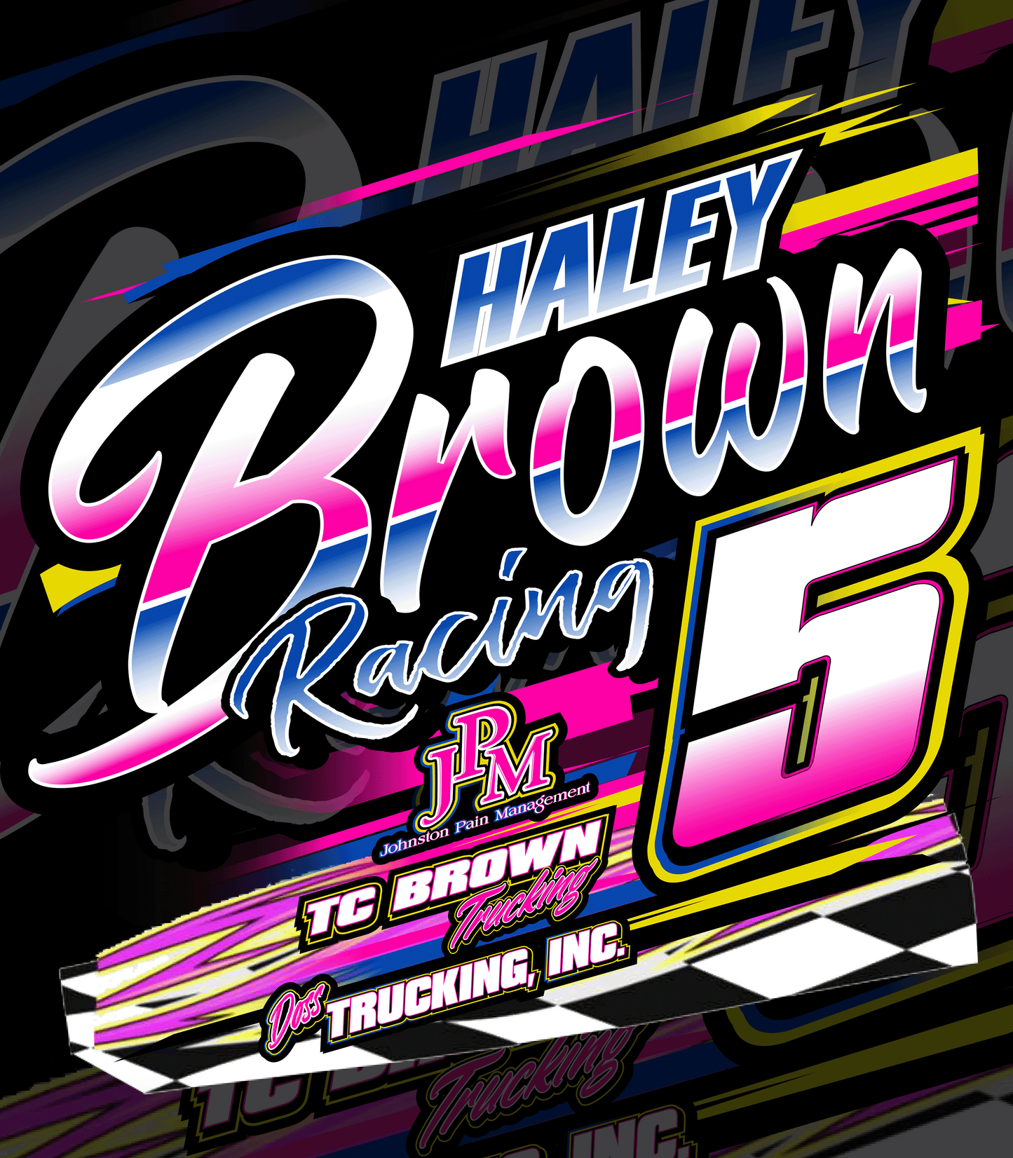 Custom Racing Apparel Setup - Name & Number Only