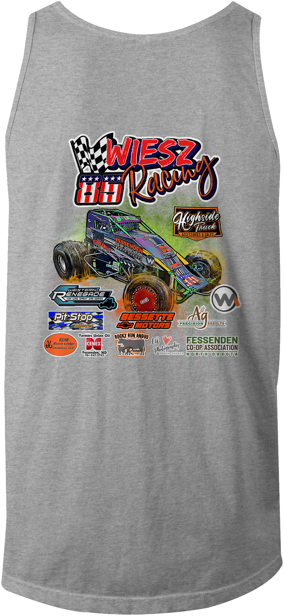 Wiesz Racing Tank Tops