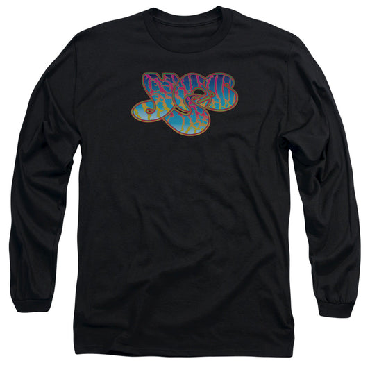 Yes Logo Mens Long Sleeve Shirt Black Officially Licensed