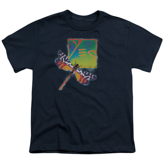 Yes Dragonfly Kids Youth T Shirt Navy Blue