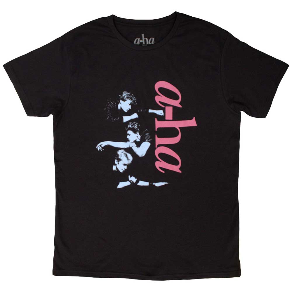 a-ha Vertical Logo [T-Shirt] Black