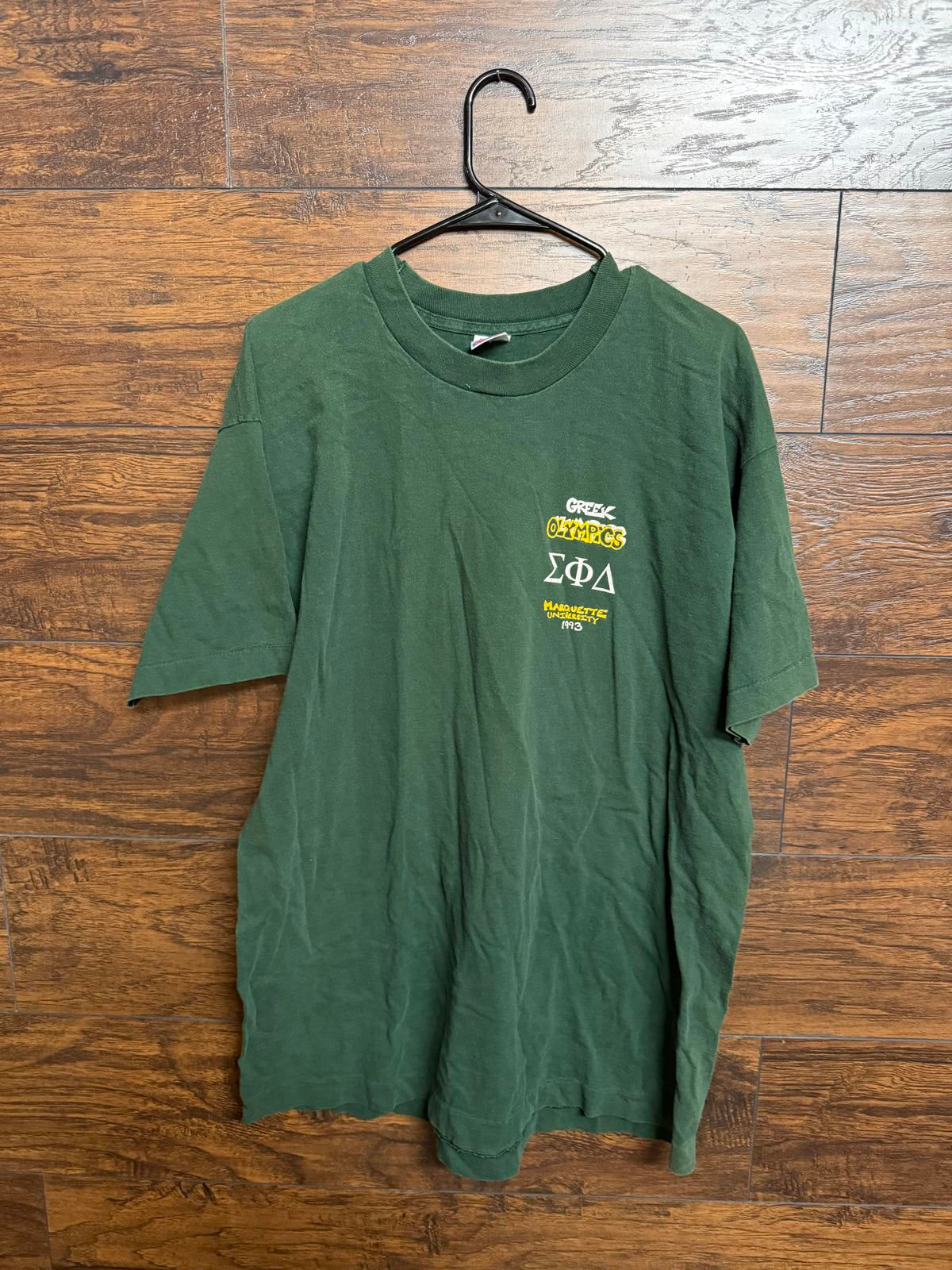 Vintage Marquette University T-shirt Greek Olympics 1993 XL