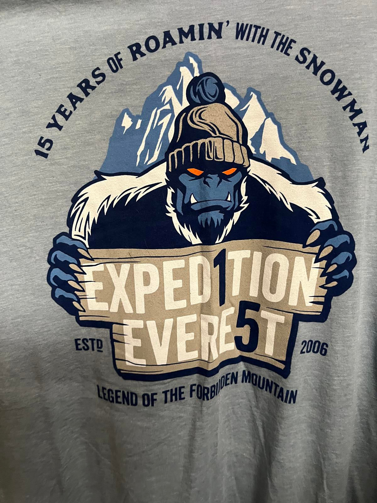 Disney Expedition Everest T-shirt - 15 Year Anniversary - XL