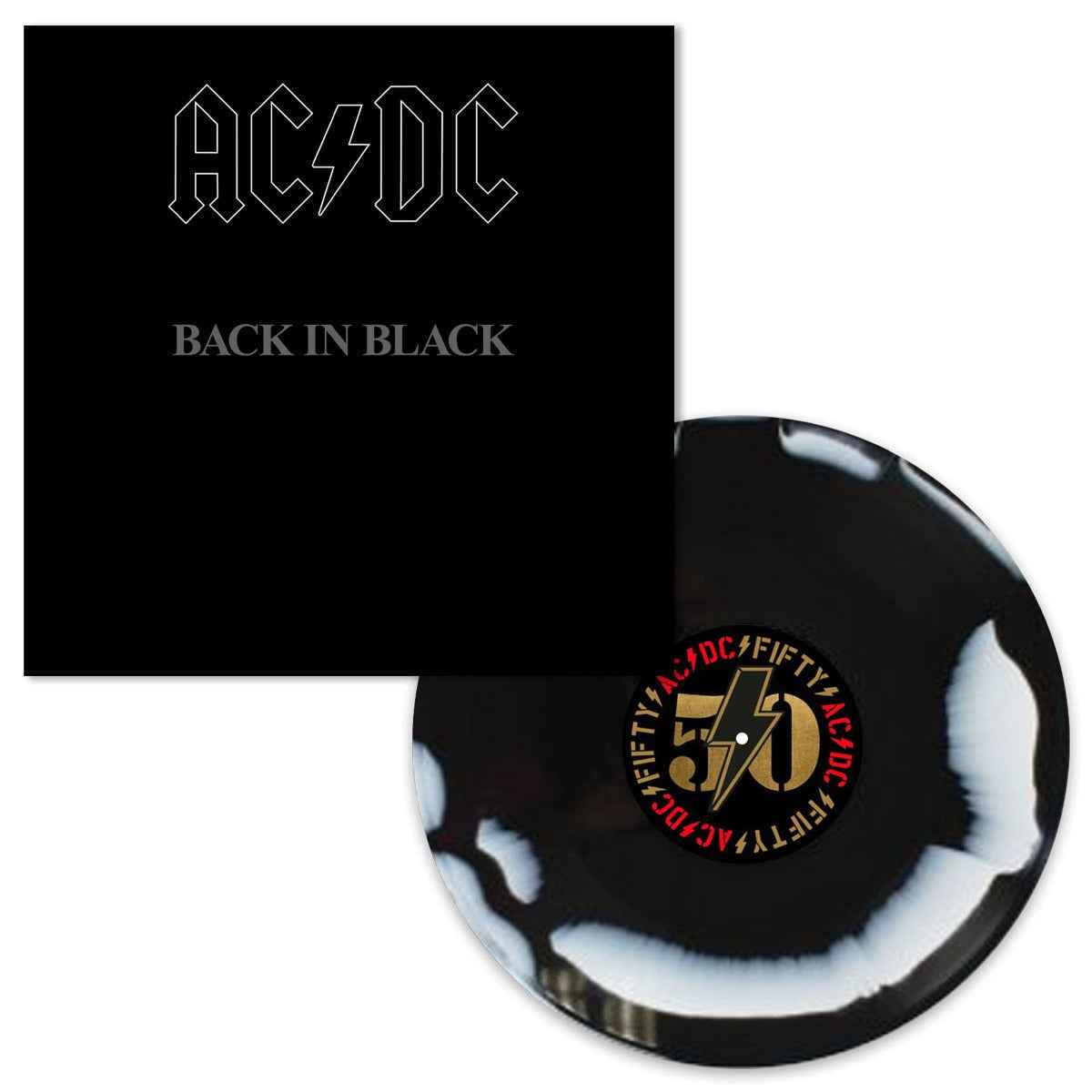 Back In Black: 50th Anniversary (Limited Edition, Black & White Marble Colored Vinyl) [Vinyl]