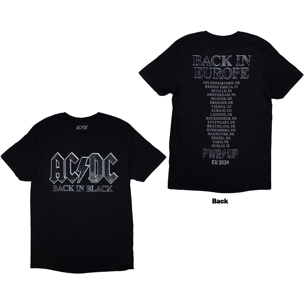 AC/DC Back In Black PWR-UP EU Tour '24 [T-Shirt] Black