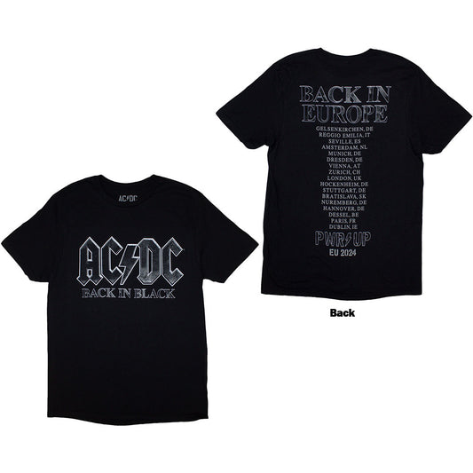 AC/DC Back In Black PWR-UP EU Tour '24 [T-Shirt] Black