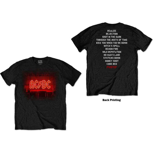 AC/DC Dark Stage/Track list [T-Shirt] - Rock Band Apparel