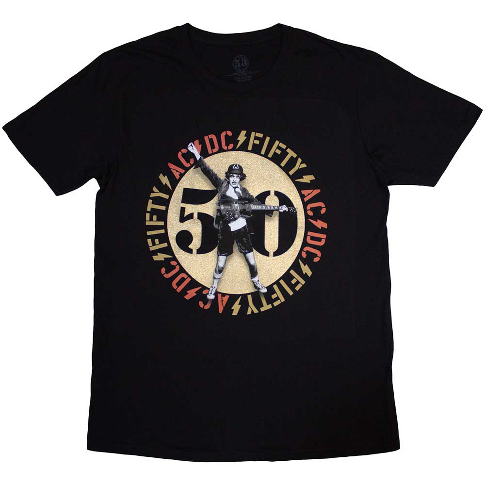 AC/DC Gold Emblem [T-Shirt] - Rock Band Apparel