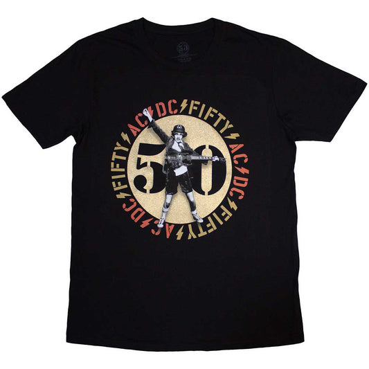 AC/DC Gold Emblem [T-Shirt] Black
