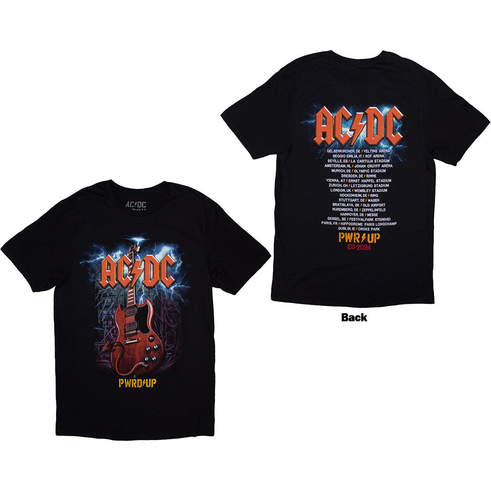 AC/DC Guitar PWR-UP EU Tour '24 [T-Shirt] Black
