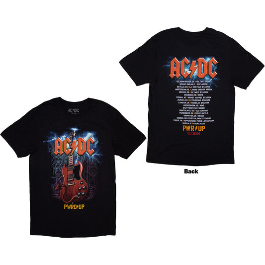 AC/DC Guitar PWR-UP EU Tour '24 [T-Shirt] Black